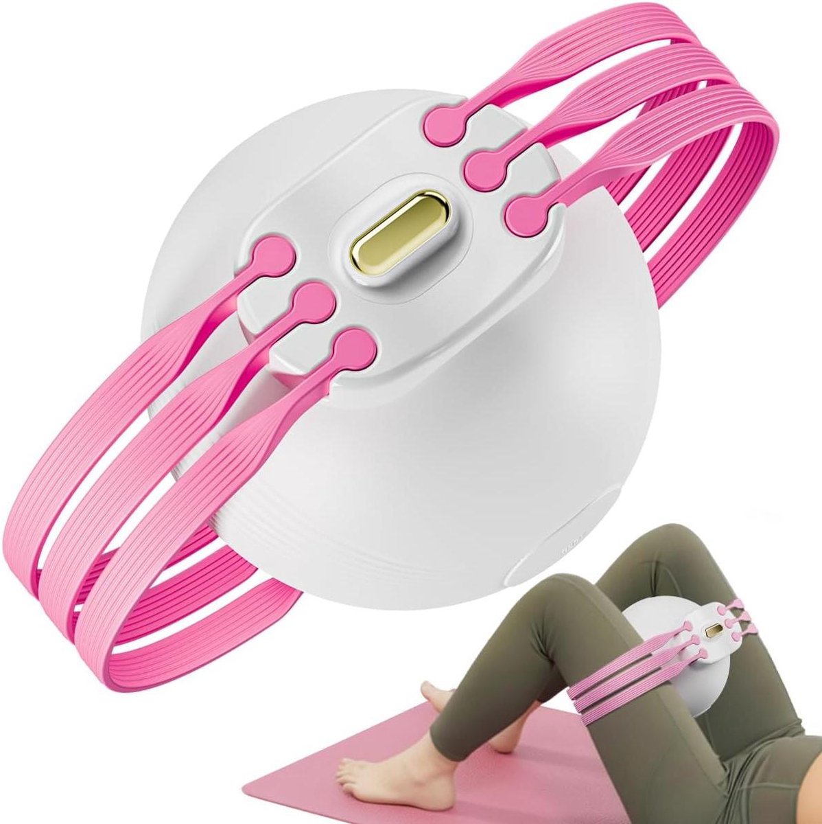 Dijbeentrainer - Heupversterker - Thuis trainen - Magnetische weerstand - One size - Magneta