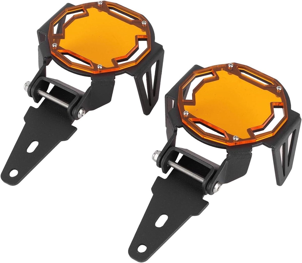 Motorfiets Mistlamp Beschermer - Lamp Protector Guard - Mistlampen Beschermen - Krasbestendig Aluminium - 20 x 11 x 5 cm
