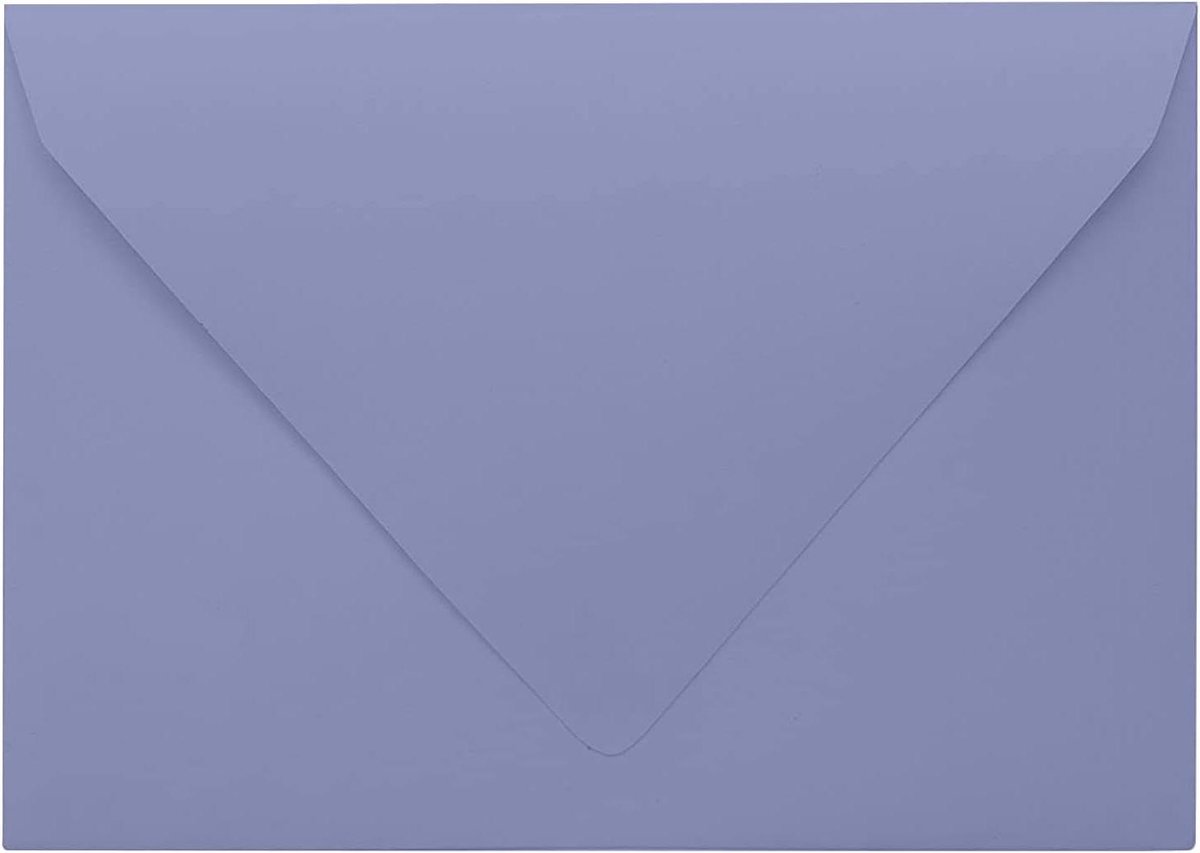 Uitnodiging Enveloppen - Bruiloft Envelop Brief Envelop - Feest Versieren - Niet-zelfklevend - A7 formaat - Lavendel