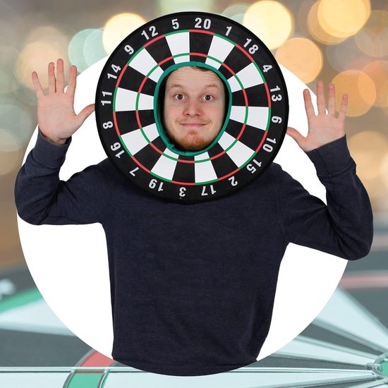 Dartbord Hoed - Verkleedkostuum Sportaccessoire - Feestelijke Gelegenheden - Dubbelzijdig Ontwerp - 43cm Hoog - Niet Gespecificeerd — afbeelding 3