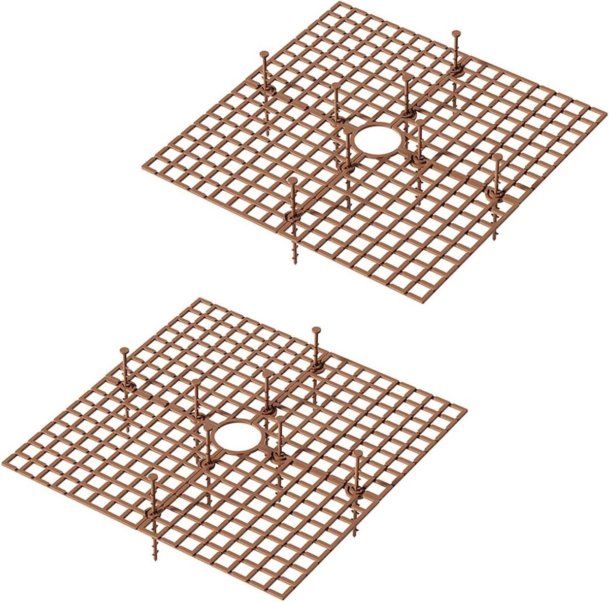 Bloempot Bescherming - Plant Pot Grid - Huisdieren Voorkomen - Op Maat Te Snijden - 30x30 cm - Bruin