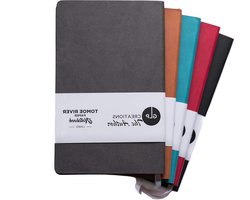 Notitieboek Auteur - Schrijfdagboek - Vulpennen Gebruik - Tomoe River Papier - A5 - Antraciet