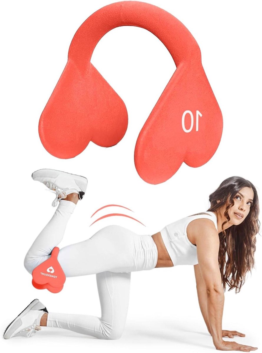 Kettlebell Glute Trainer - Booty Training Weight - Beentraining Isoleren - Ergonomisch U-vormig Ontwerp - 4.5 kg - Turquoise Orange