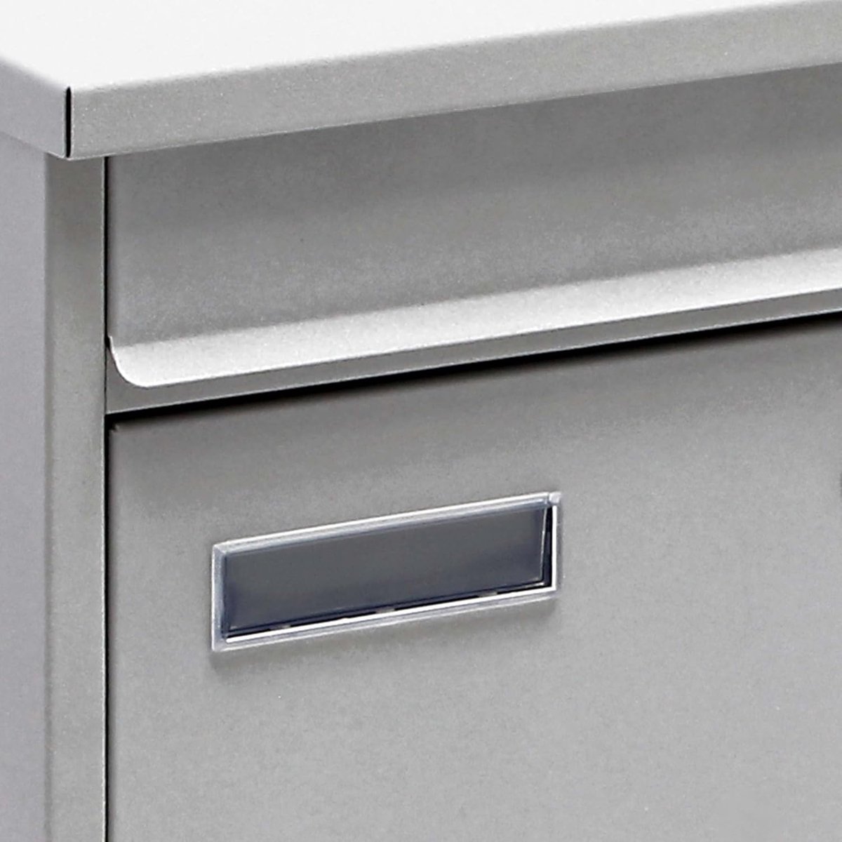 Naamplaatafdekking Brievenbus - Naamplaat Cover - Brievenbus Reparatie - Met Uitsparingen - 73 x 21 mm - Transparant