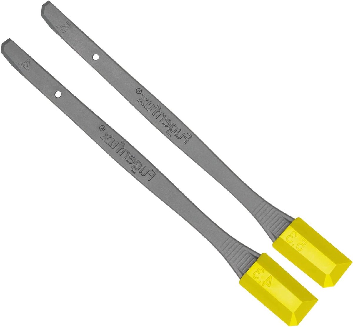 Siliconen Voegentrekker - Voegenspatel Voegengladder - Perfecte Voegen Maken - Twee Scherpe Trekkers - 43 mm en 63 mm - Grijs