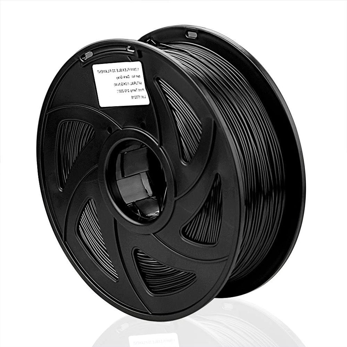 HIPS 3D Printer Filament 1.75mm Zwart 1KG voor Slagvastheid en Oplosbare Ondersteuning