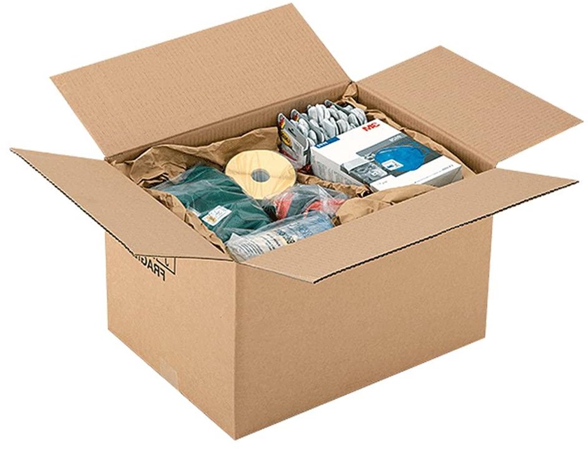 Kartonnen Dozen - Verhuisdozen Opbergdozen - Verzenden Opslag - Omslag Kraftpapier - 18 x 15 x 12 cm - Havanna