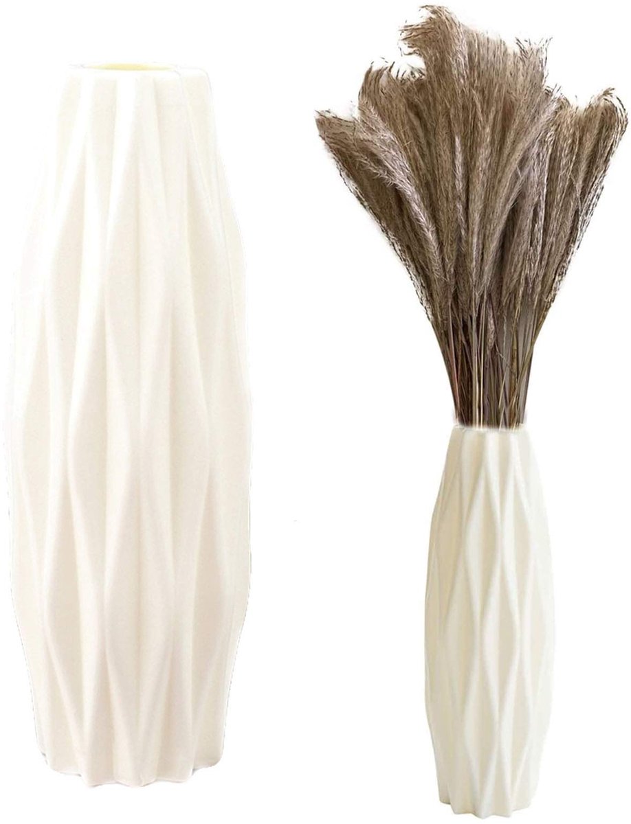 Vaas, woonkamer, onbreekbaar, unieke vaas, van kunststof, onbreekbaar, bloemenvaas, kantoor, valbescherming, voor binnen, slaapkamer, woonkamer, balkon, badkamer, decoratie, tafel