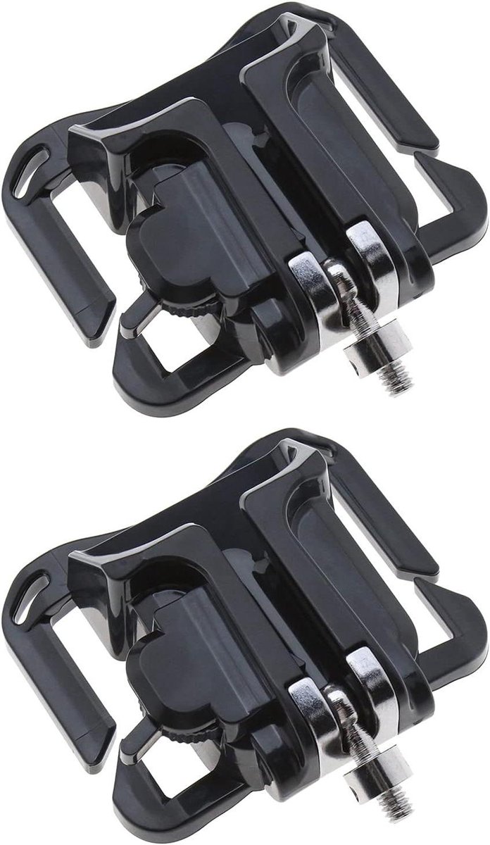Camera Houder Clip - Camera Riemclip - Camera Beveiligen - Verstelbaar Ontwerp - 110 x 85 mm - Zwart
