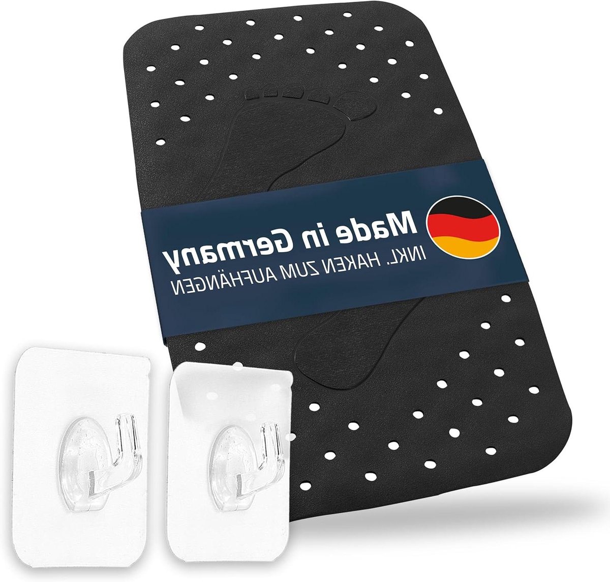 Badmat - Douchemat Antislip - Veilig Douchen - 126 Zuignappen - 38x72 cm - Zwart