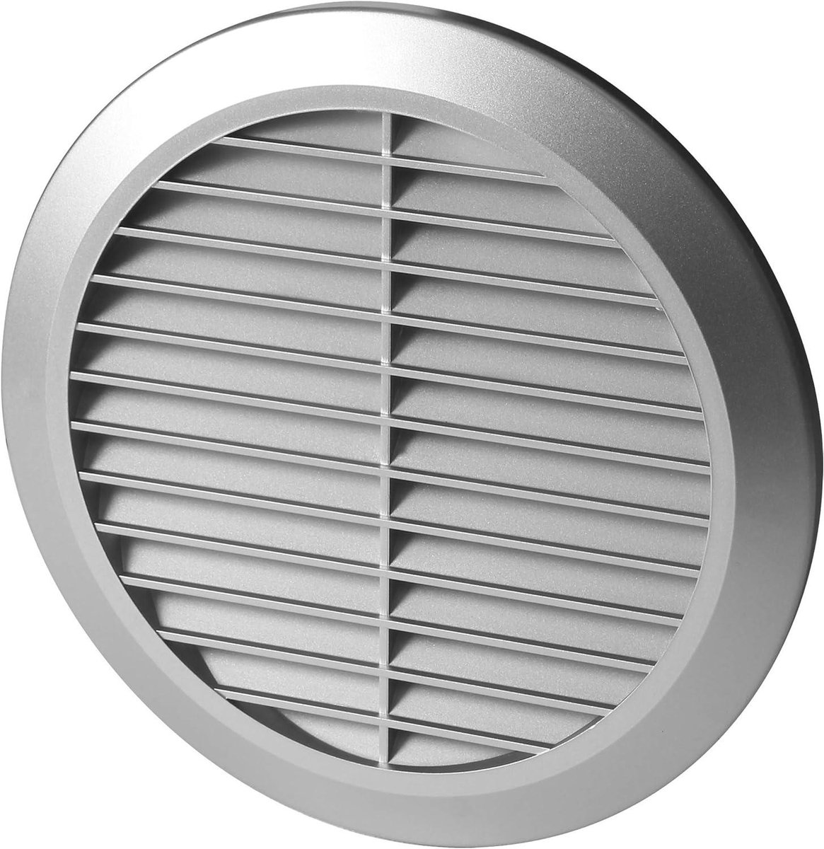 Ventilatierooster Rond - Afvoerrooster Insectennet - Luchtcirculatie Verbeteren - Met Insectenbescherming - Ø 70 mm - Zilver