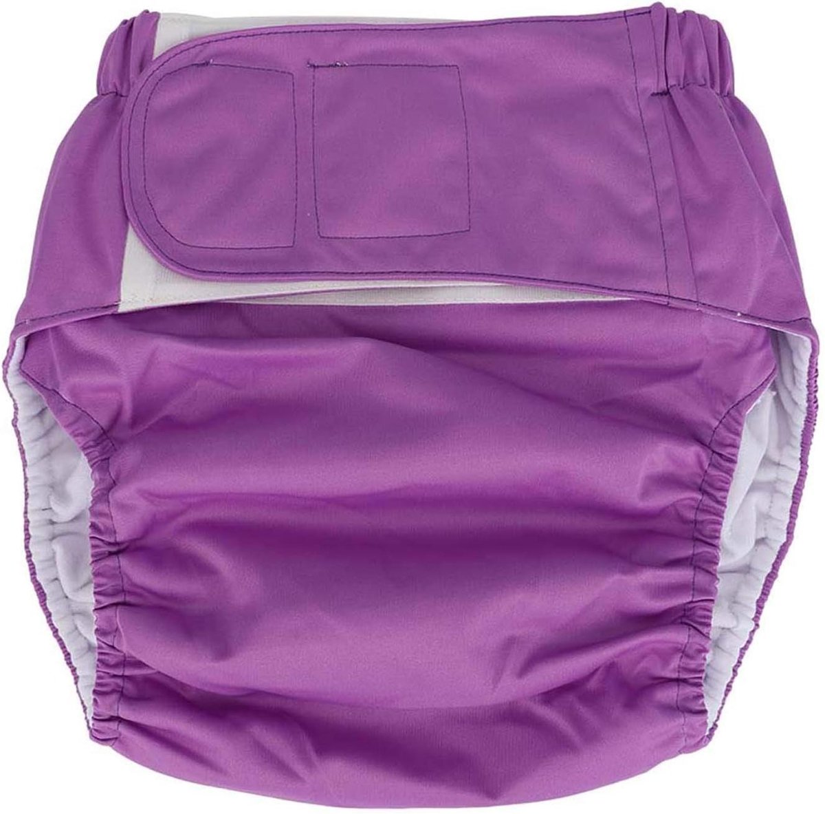 Fabric Luier - Herbruikbare Incontinentiebroek - Comfortabel Beschermen - Waterdicht Ademend - Taille 19.7-49.9 inch - Lila