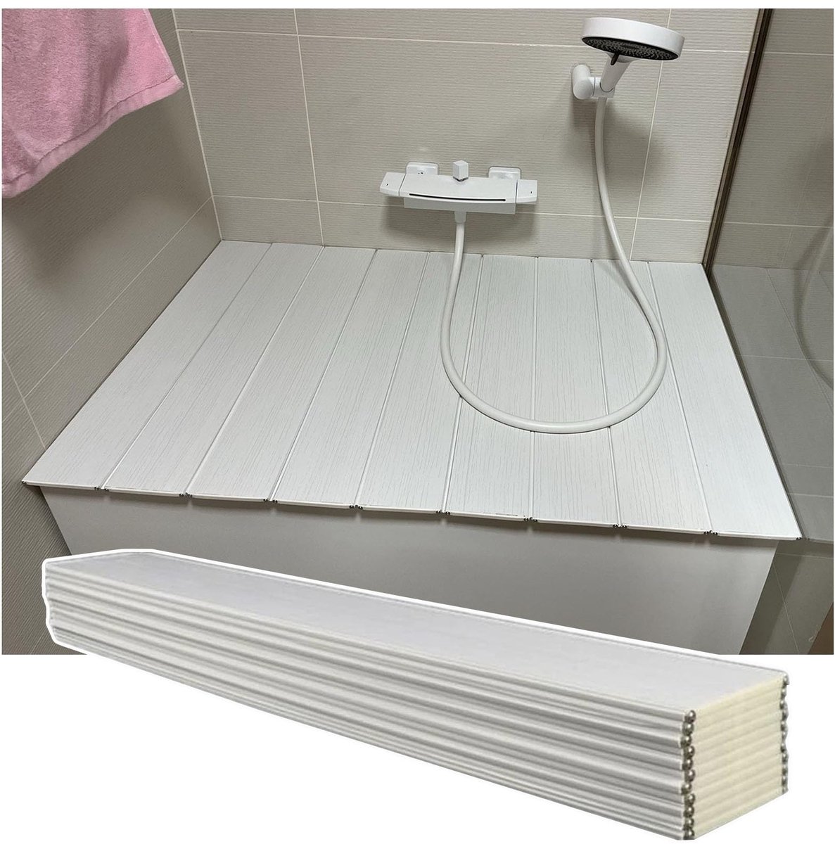 Badkuip Cover 0,6 cm Dikke PVC Stofdicht Badpaneel Gemakkelijk Schoon Badbrug Voor Thuis & Hotel Ruimtebesparend Badaccessoire