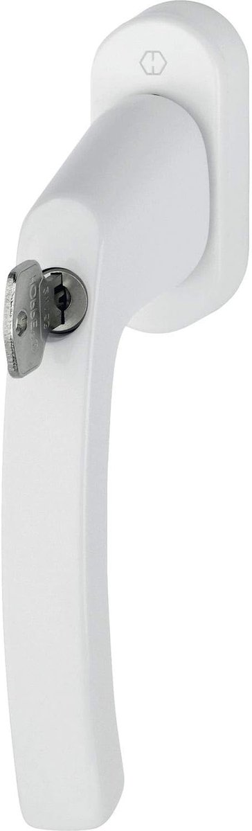Afsluitbare raamgreep - Veiligheid grendel - Ramen beveiligen - Hoge inbraakwering - 7x37mm vierkantstift - Wit