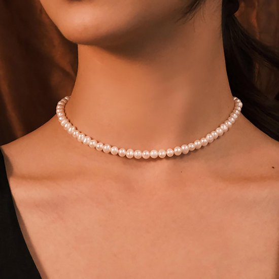 Parelketting vintage parels choker halsketting parelketting parelketting ketting bruidsketting bruidsketting — afbeelding 5