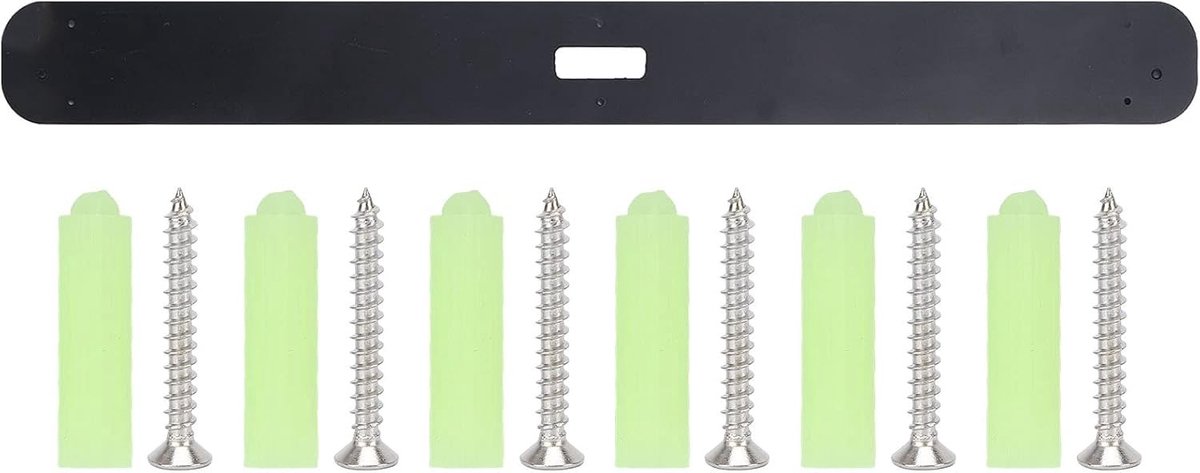 Stevige Wandbeugel voor Speakers, Geschikt voor Wandmontage, Inclusief RVS Bevestigingsmateriaal en Uitschuifbare Steunen (Zwart)