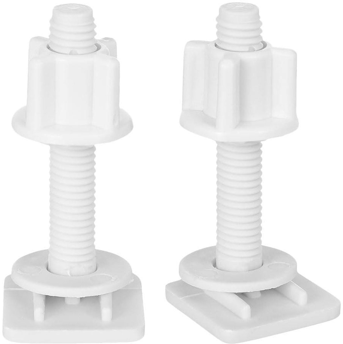 Bevestigingsschroeven WC-bril - Bouten Reserveonderdelen - Stabiele Installatie - Robuust ABS Materiaal - 65 x 27 cm - Wit