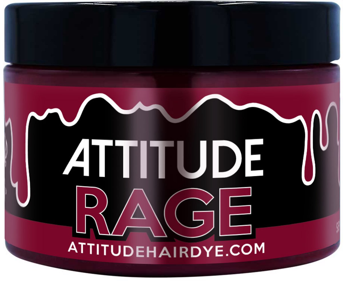 Attitude Hair Dye - Rage Semi permanent hair dye - Donkerrood