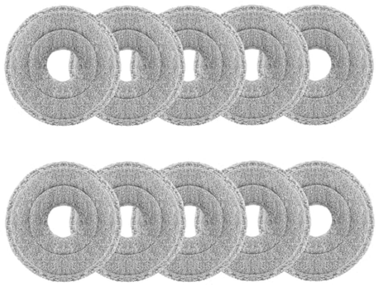 10 stuks microvezel reinigingsdoeken voor Dreame L10s Ultra Gen 2/Gen 3, L10s Pro Ultra Heat, L20 Ultra, X40, X50 Ultra, Mova E30 Ultra, P50 Pro Ultra, Xiaomi X10+/X20+ stofzuigerrobots