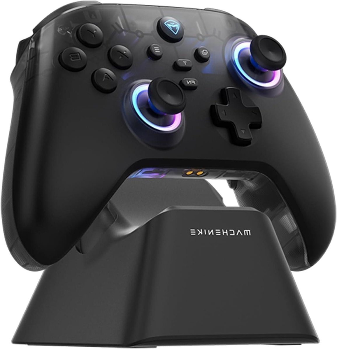 Bluetooth Gaming Controller voor PC/Switch/iOS/Android - Ergonomische Hall Effect Joysticks met RGB Verlichting