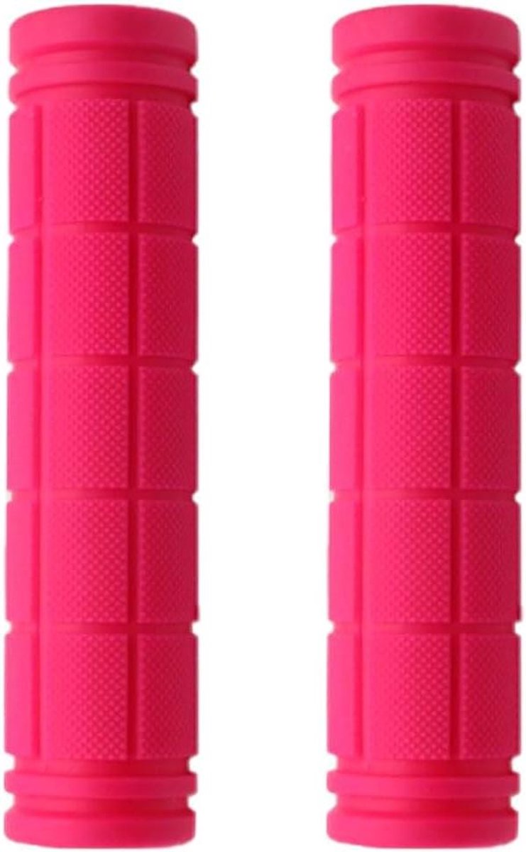 Fietshandgrepen - Stuurgrepen Rubber - Comfortabel Fietsen - Antislip UV-bestendig - 120 mm - Roze