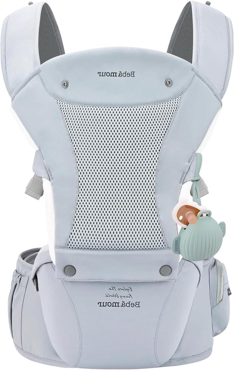 Draagzak Baby - Heupzitje Peuter - Comfortabel Dragen - Verstelbare Banden - 0-36 Maanden - Blauw