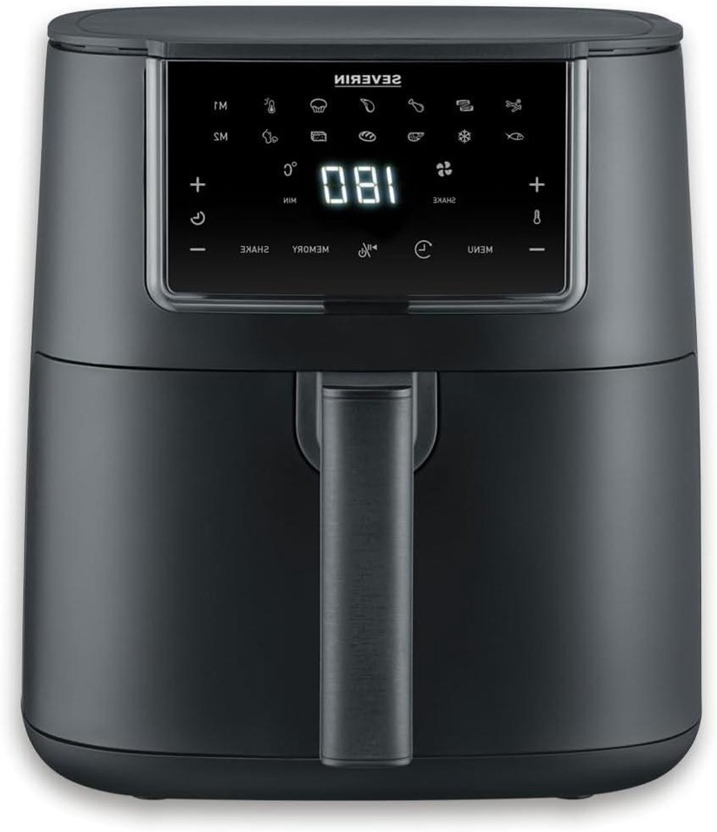 Heteluchtfriteuse XXL - Airfryer Frituurpan - Gezond Koken - Vetvrij Frituren - 7 Liter - Zwart