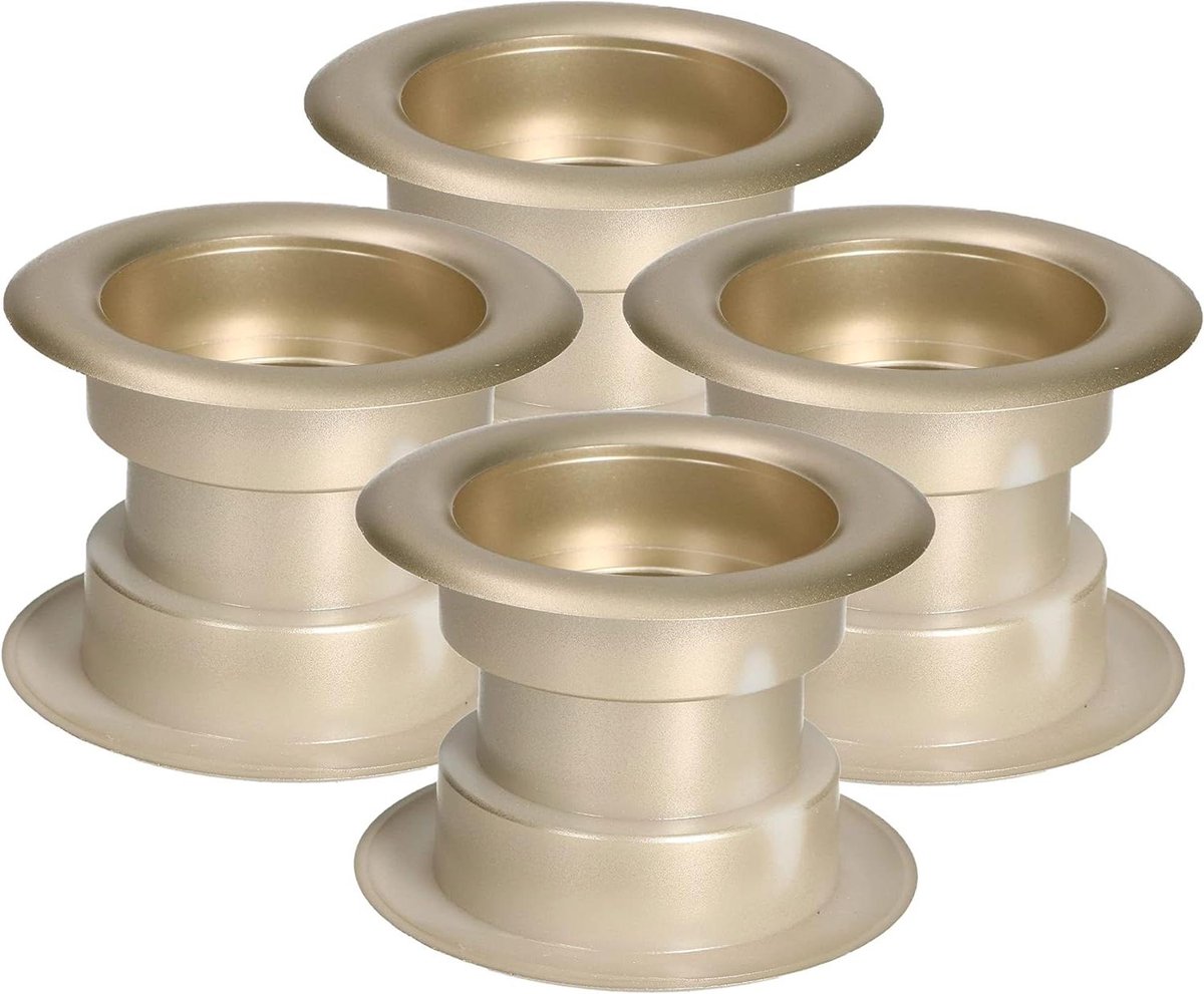 Luchtroosters - Ventilatieroosters ventilatieroosters - Luchtcirculatie Verbeteren - Geprofileerde Vorm - 55 mm Buitendiameter - Nikelsatijn