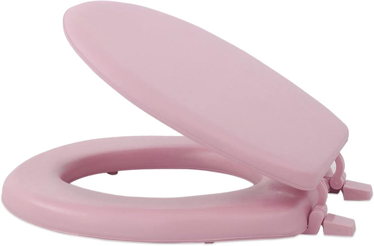 Toiletbril - WC-bril deksel - Badkamer vernieuwen - Zachte vinyl hoes - 43 cm - Wit