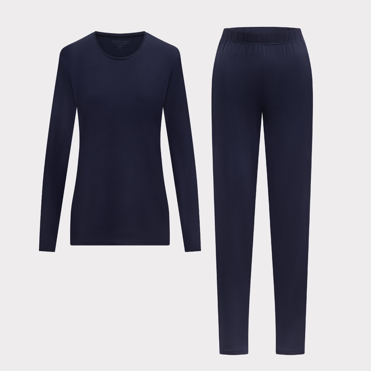 Comfortabel & Zijdezacht Bamboo Basics Pyjama set lange mouw Nino - Donker blauw - L