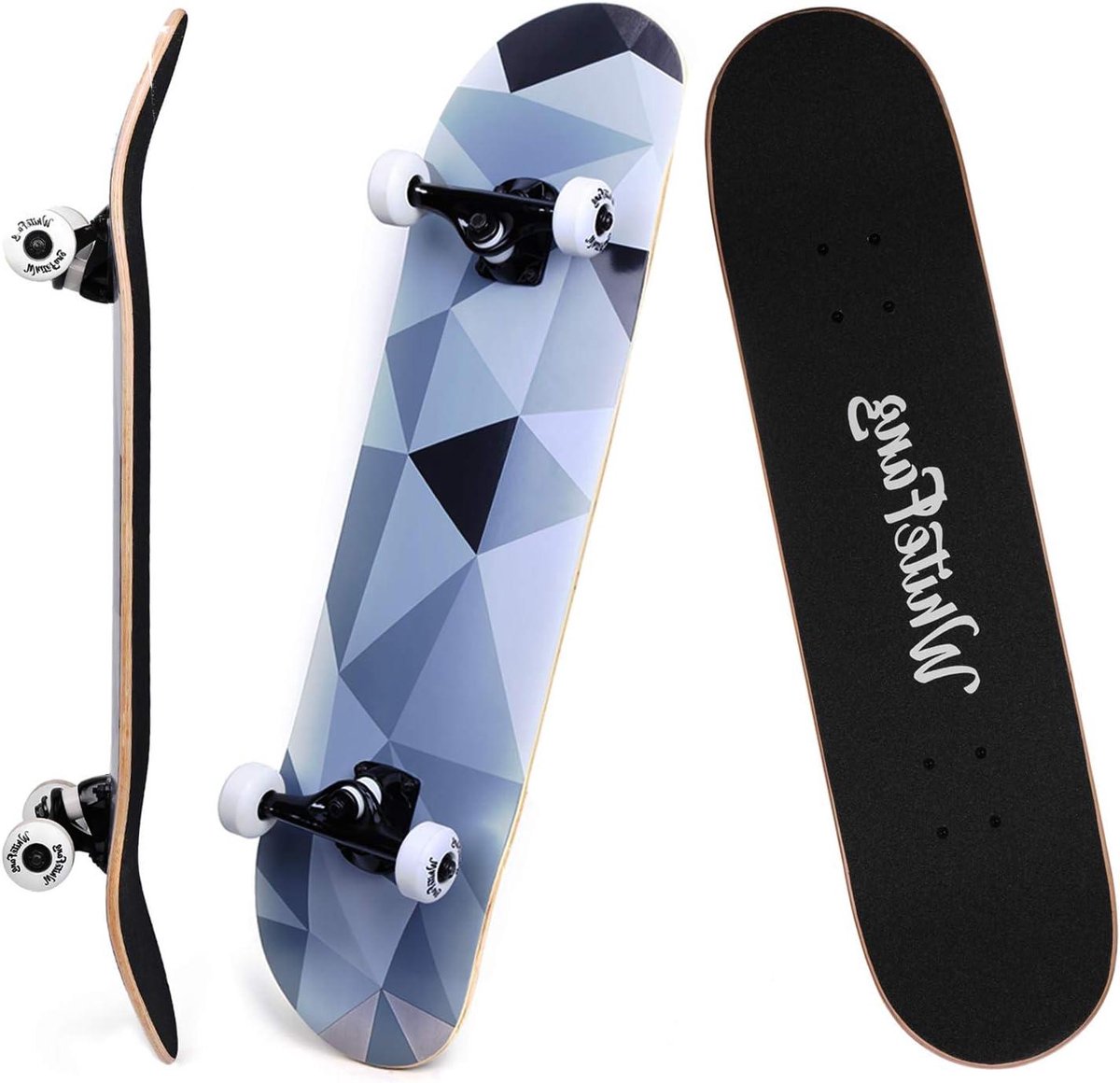 Compleet Skateboard Beginners Skateboard Trickboard Buiten Sporten 7-laags Esdoorn Dek 31 x 7.88 inch