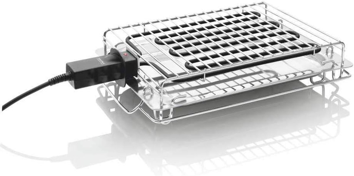 Elektrische Grill - Contactgrill Bakplaat - Binnen Grillen - Verstelbare Weerstand - 54 x 297 cm - Zwart