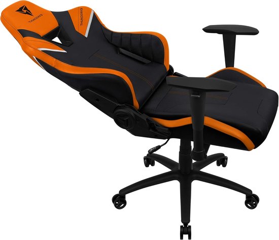 Gaming Stoel - Ergonomische Stoel Buretstoel - Comfortabel Gamen - AIR Technologie - 66 x 70 x 125 cm - Oranje — afbeelding 2