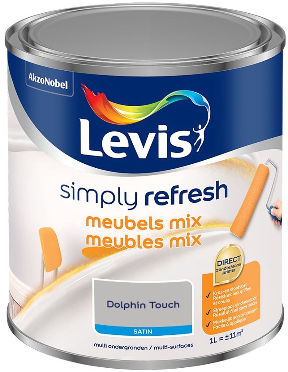 Levis - Simply Refresh Meubels Satin Mix - Dolphin Touch - Mengverf - 1 L