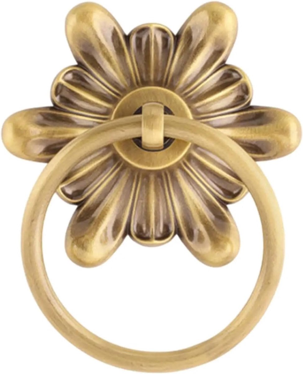 Deurklopper elegante deurklopper huisdecoratie kast knop lade trek vintage design klassieke ring voor meubels kantoor kast kledingkast kast (brons)