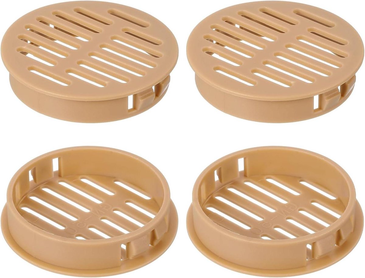 Ventilatierooster - Afvoerluchtrooster Luchtkap - Luchtcirculatie Verbeteren - Insectenbescherming - 50 mm - Oranje