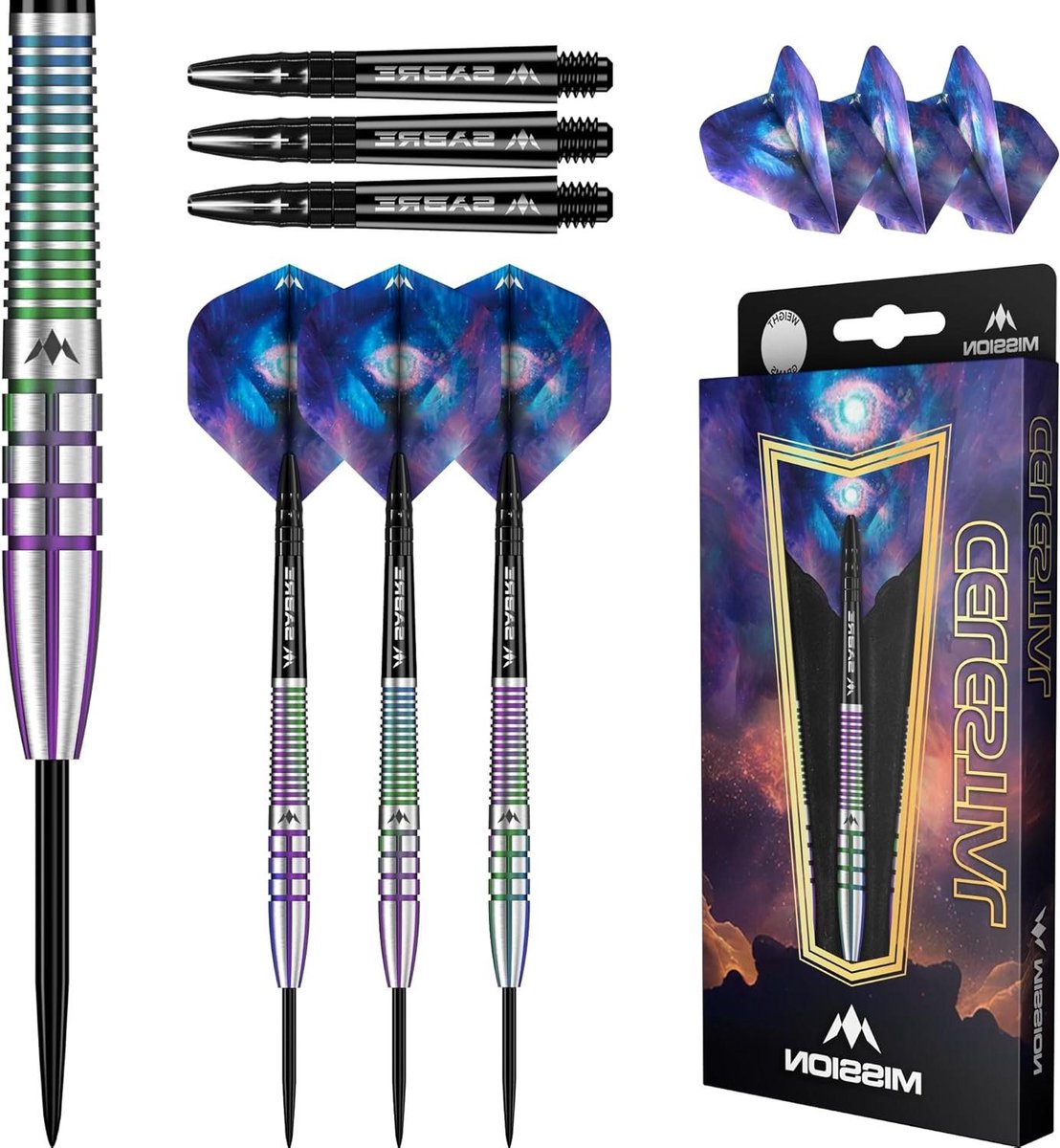 Stalen Darts - Dartpijlen Wolfraam - Precisie Werpen - 95% Wolfraam - 27 gram - Koraal