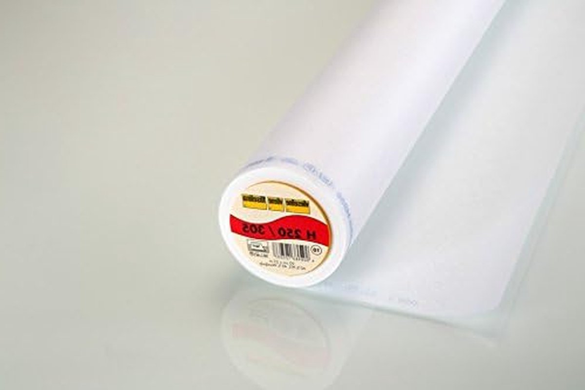 Strijkbare Tussenstof - Vlieseline Versteviging - Kleding Maken - Standaard Stevig - 90 cm Breed - Wit