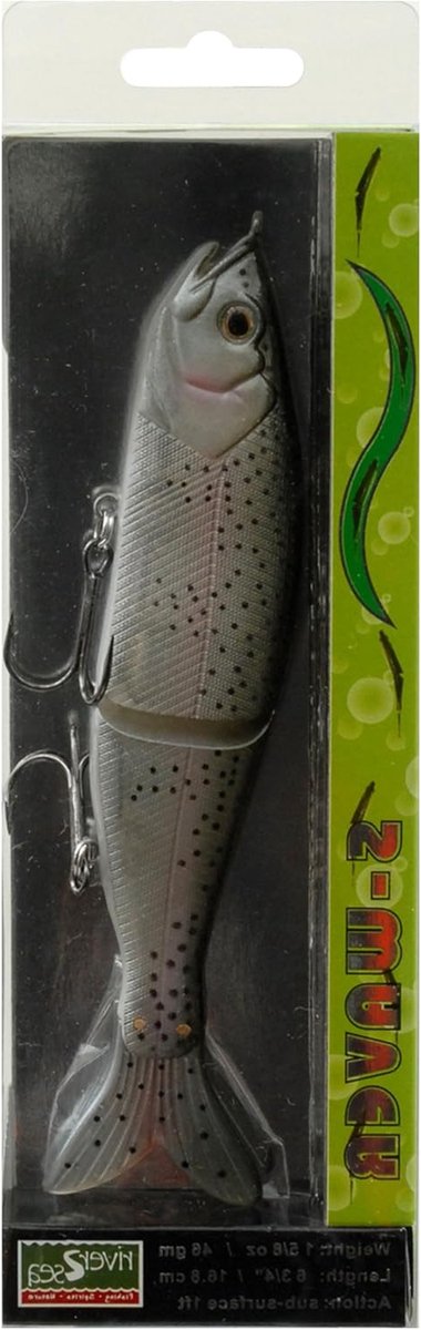Kunstaas - Swimbait Vliegen - Vissen Vangen - Natuurlijke S-Action Beweging - 6 3/4 inch - Regenboogforel