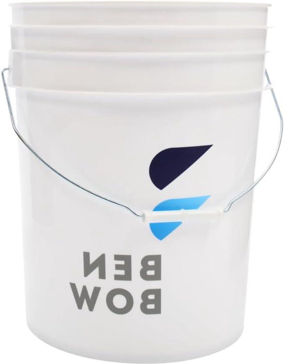 Wasemmer 20 liter - Schoonmaakemmer Werkemmer - Auto Wassen - Extra Robuuste Constructie - 20 Liter - Wit