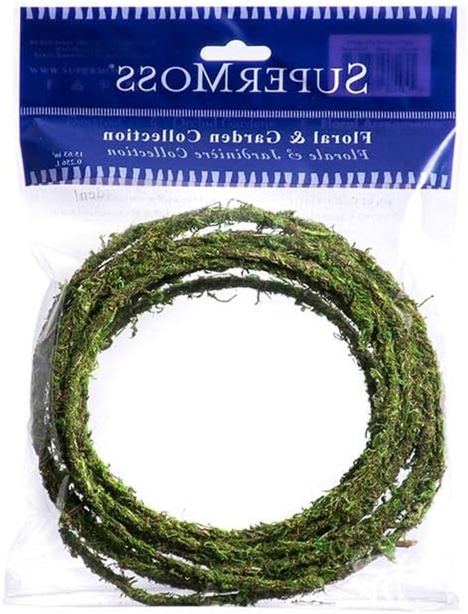 Mos Bloemen Draad - Bloemen Draad Mos - Bloemstukken Maken - Natuurlijke Esthetiek - 30 g - Groen