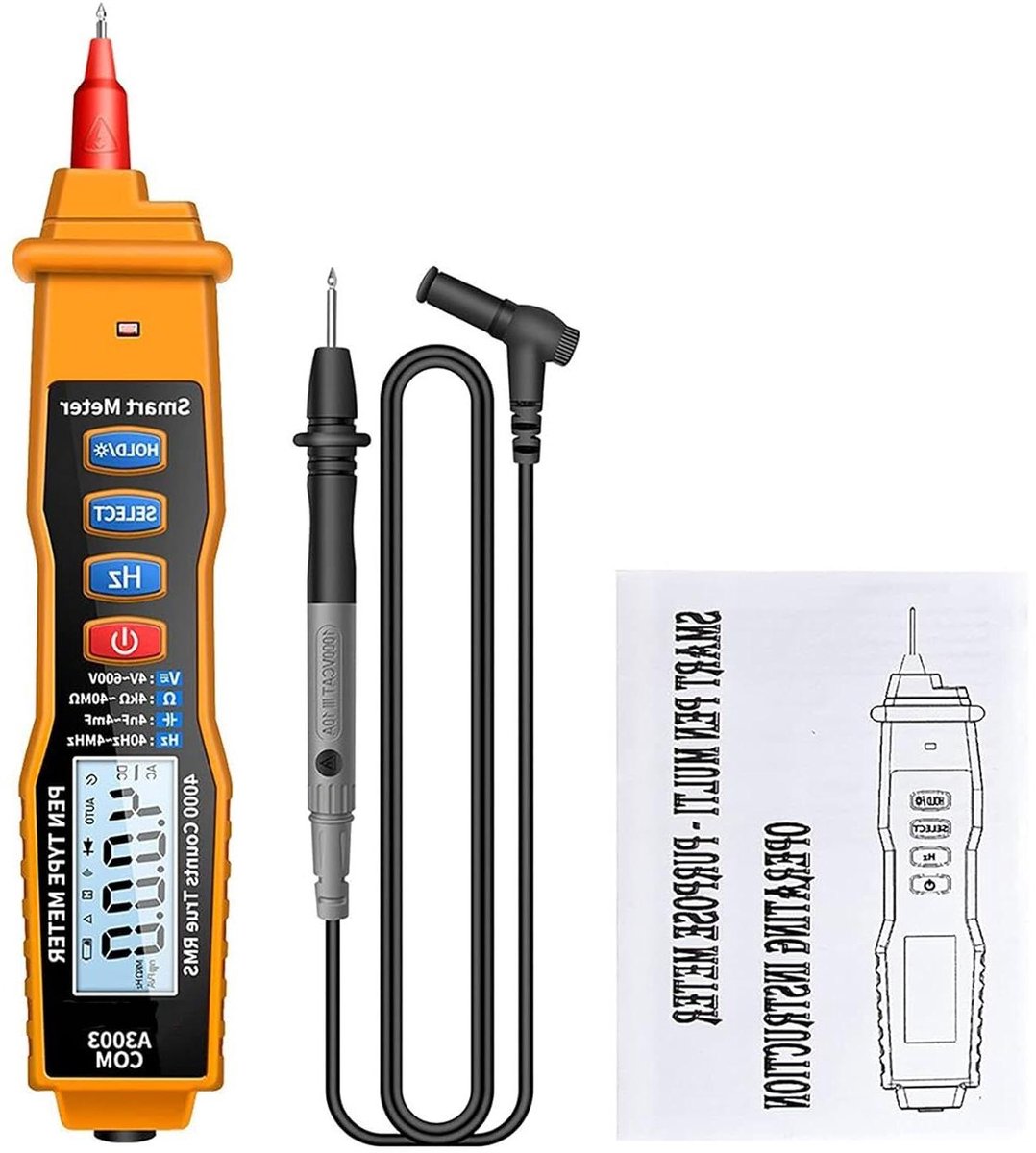 Digitale Multimeter Pen - Spanning Tester - Elektrische Metingen - Contactloze Detectie - 0-600V - Zwart