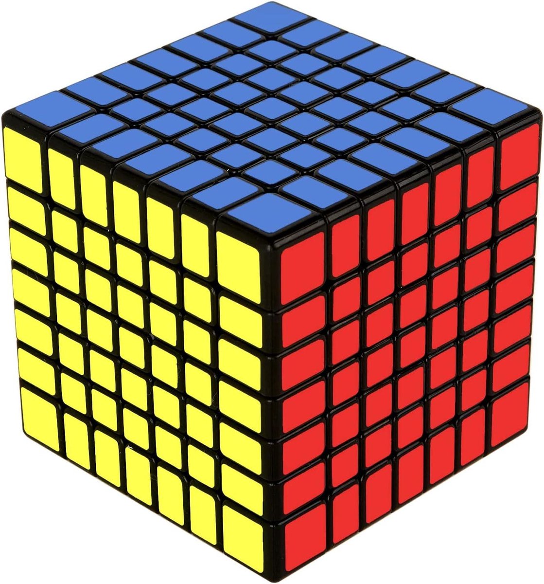 Magische Kubus 7x7 - Speed Cube Puzzel - Hersentraining - Verbeterde Anti-Pop Technologie - 7x7x7 cm - Zwart
