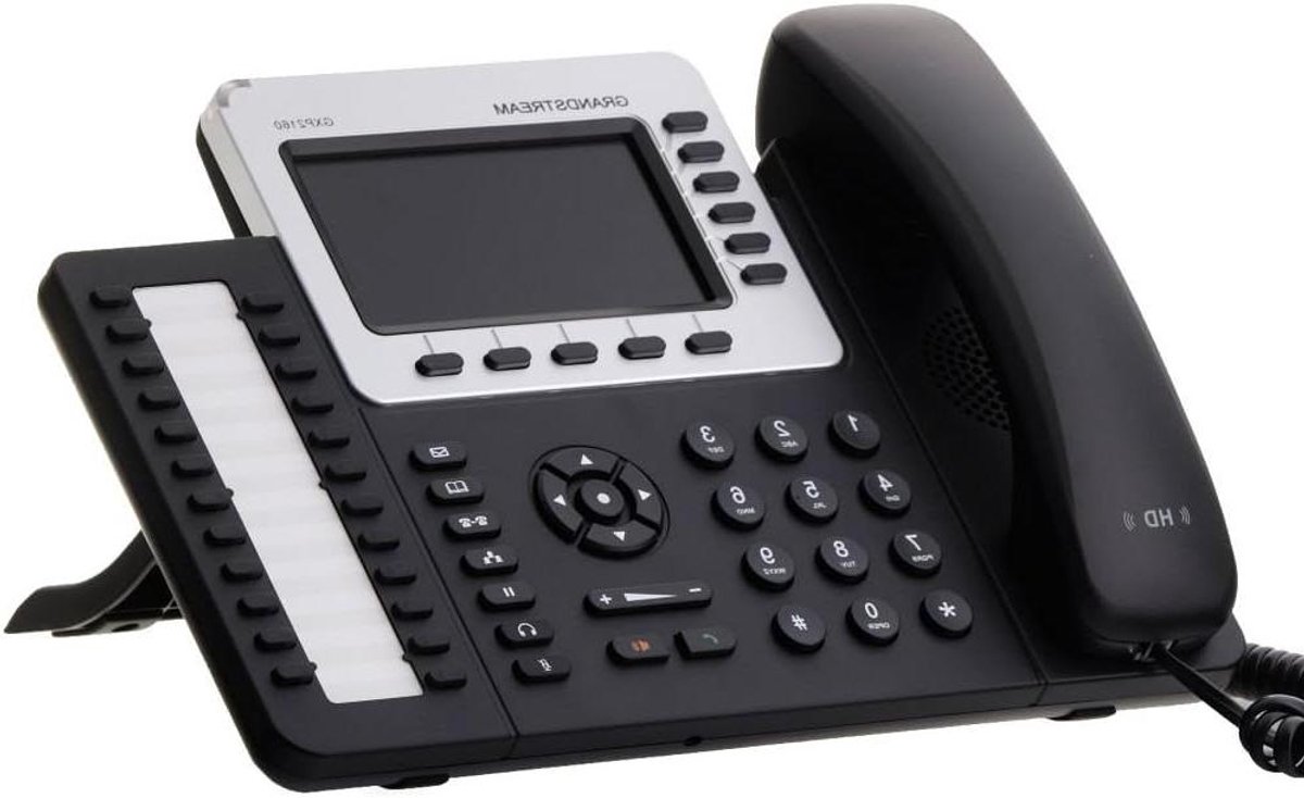 VoIP Telefoon - Zakelijk Telefoon - Kantoor Communicatie - 5 Programmeerbare Toetsen - 10.9 cm Scherm - Zwart