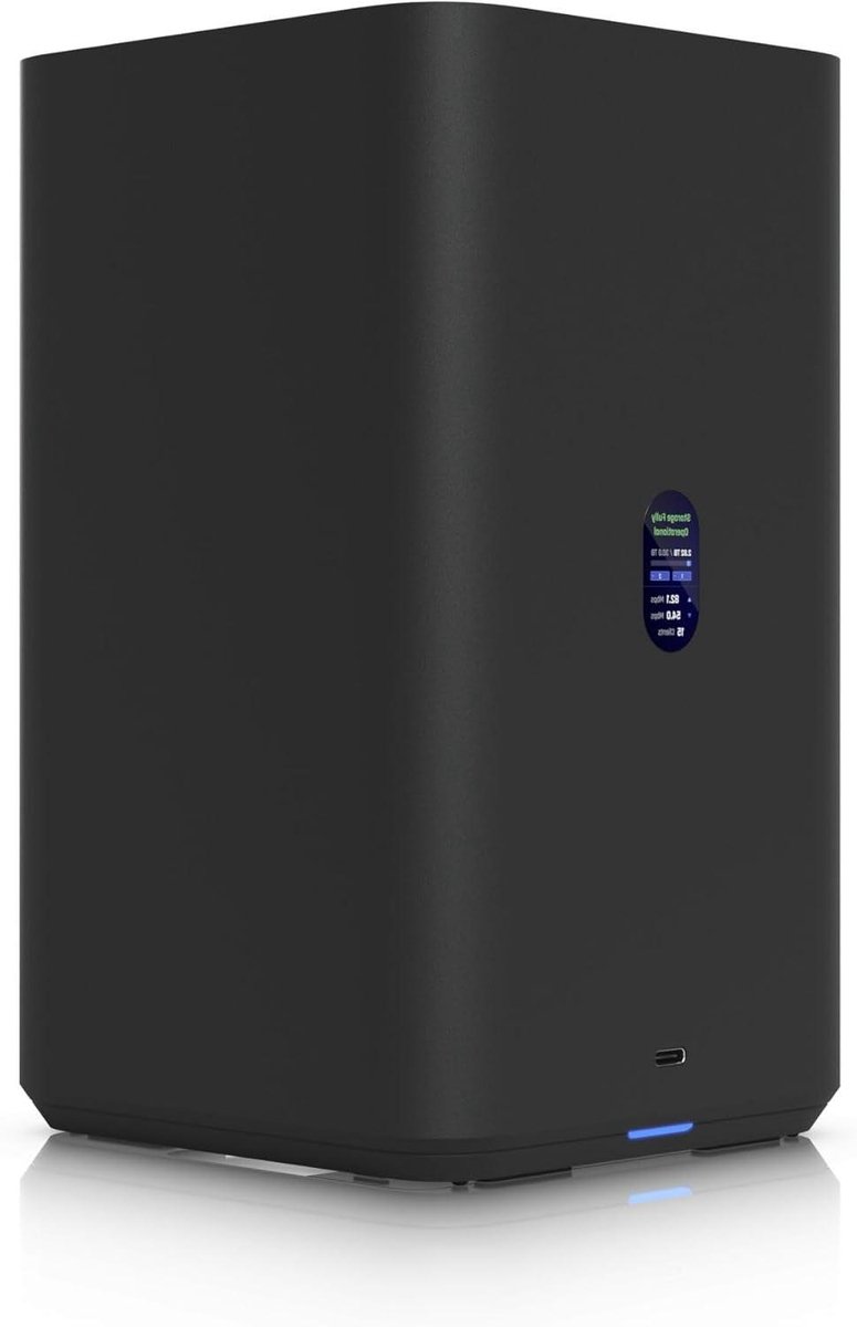 NAS Opslagstation - Netwerkopslag Server - Bestanden Centraliseren - Dubbele Baai - 13.5 x 22.4 x 12.9 cm - Zwart