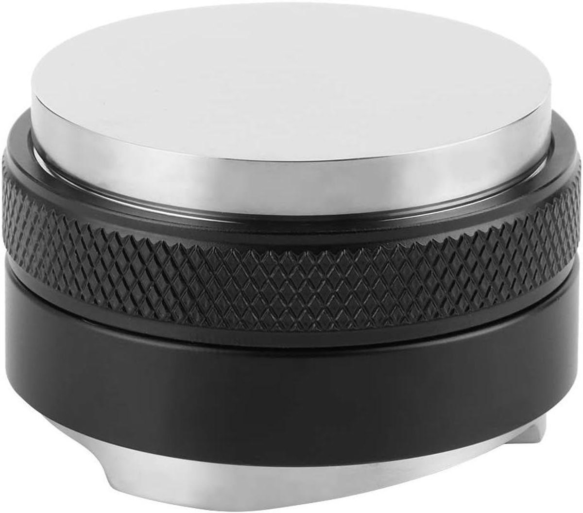 Koffieverdeler Dubbel Koffie Tamper Espresso Bereiden Verstelbare Diepte 51mm Zwart
