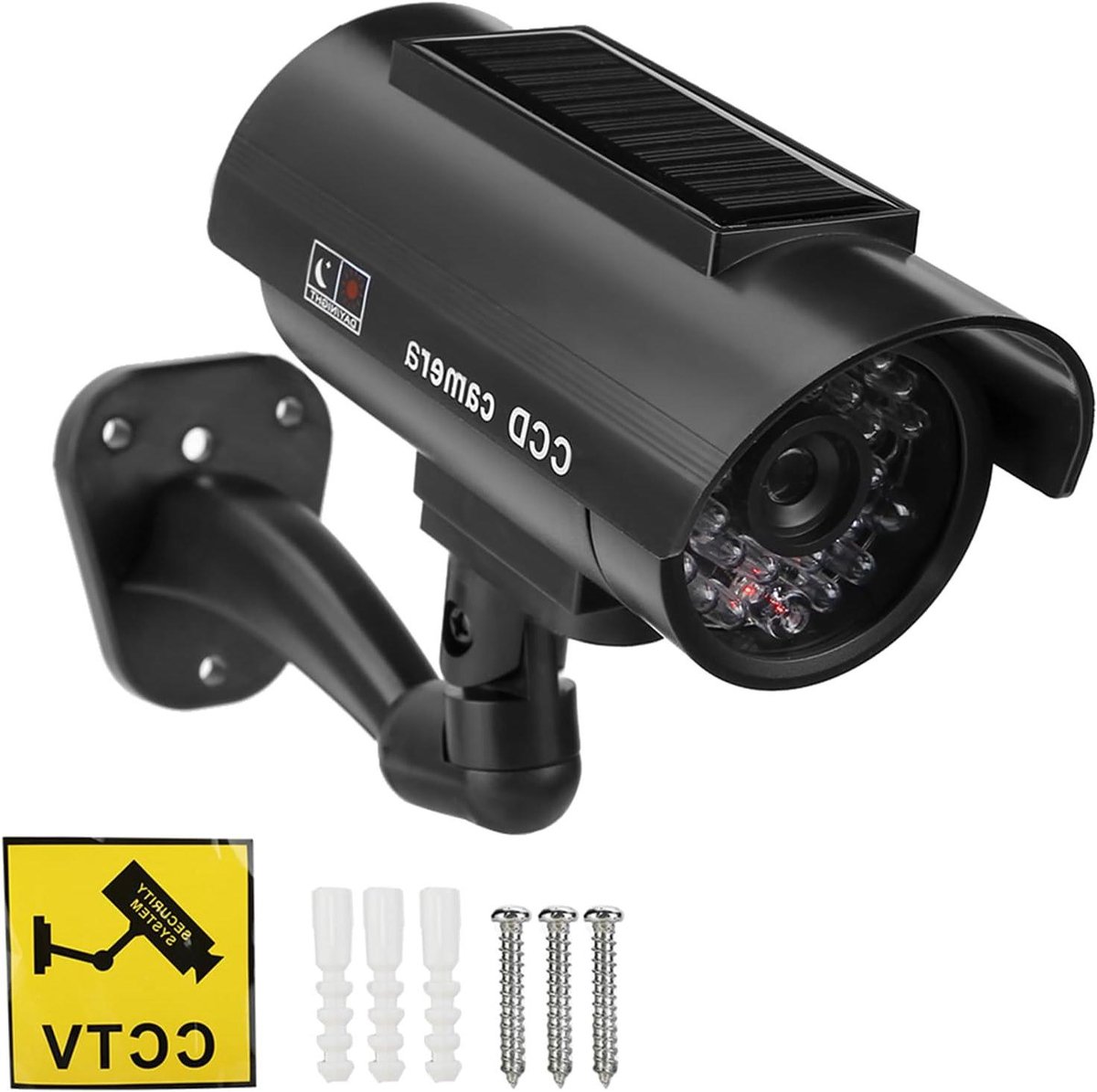 Waterdichte Simulatiecamera - Nep Camera Dummy - Huisbeveiliging - Knipperend LED Licht - 130 x 66 x 65 mm - Zwart