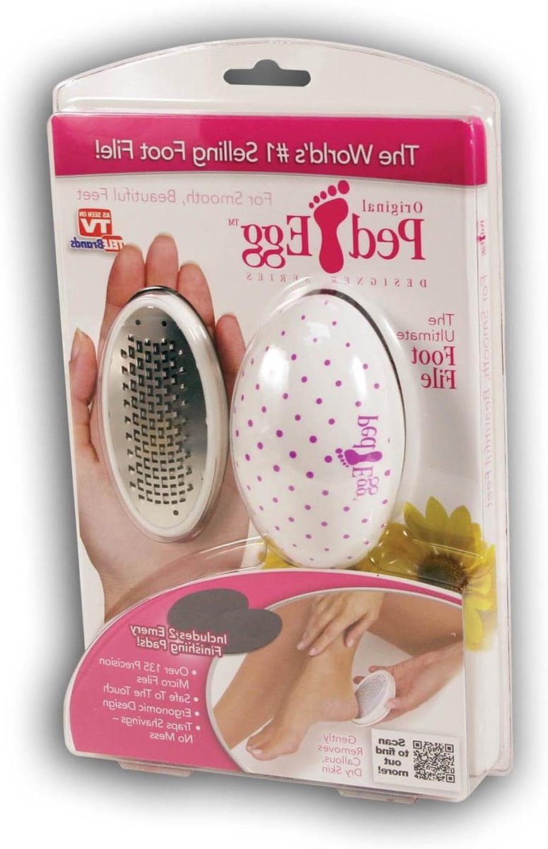 Voetvijl - Voetrasper Eeltverwijderaar - Voeten Verzorgen - Hygiënisch Werken - 10 cm - Wit