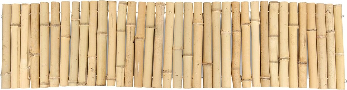 Bloembedrand Bamboe - Tuinomheining Rol - Tuin Afscheiden - Flexibel Vormbaar - 120 x 30 cm - Natuurlijk