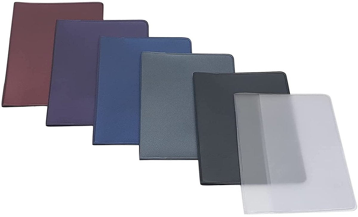 beschermhoes voor vaccinatiebewijs met 2 vakken, Metallic blauw, Einheitsgröße, Minimalistisch